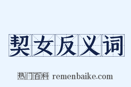 契女反义词是什么意思的图片